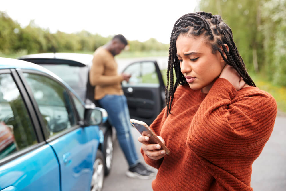 Neck pain physical therapy methods helpful after a car crash shutterstock 1426522832 neck pain physical therapy after car accident
