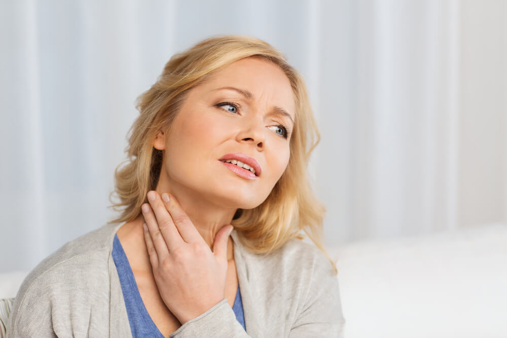 front neck muscle pain