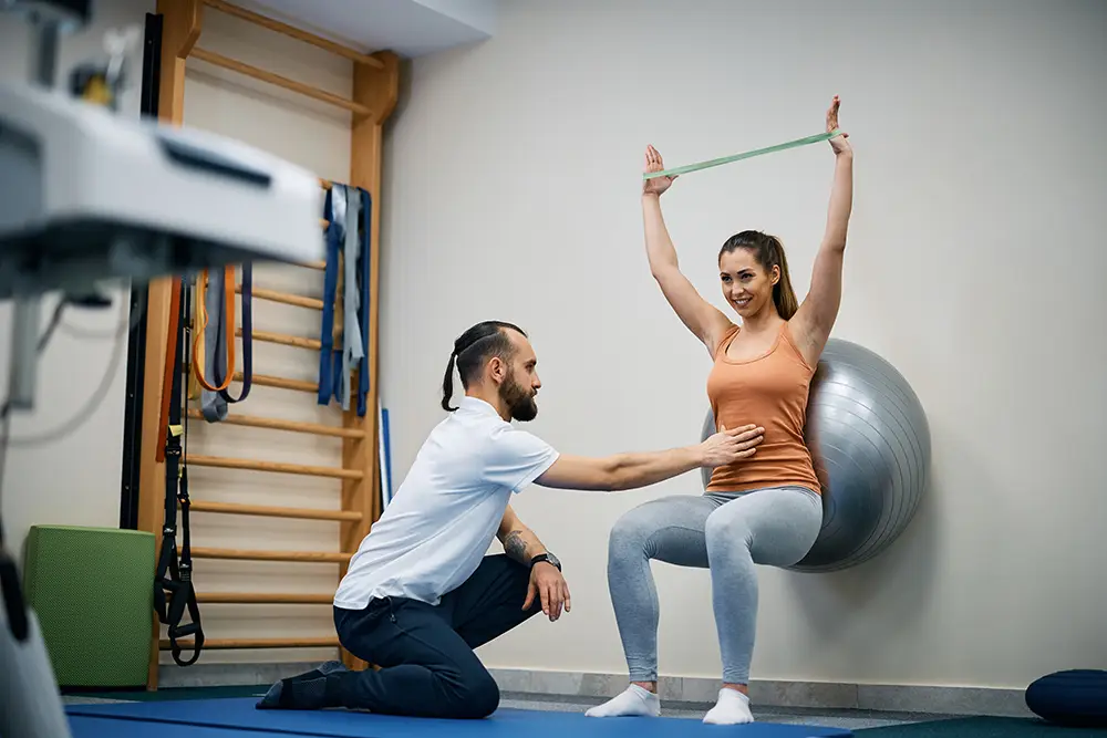 6 questions to prepare for your PT school interview physiotherapist assisting young sportswoman with e 2023 11 27 05 35 48 utc 6 questions to prepare for your pt school interview careers